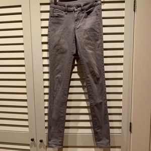 Uniqlo grey stretch skinny jeans